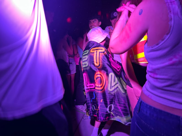 Students at the back to school dance