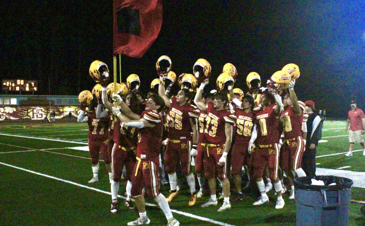 Breakers celebrating after their 31-2 win