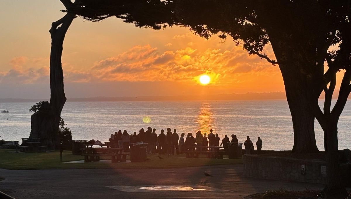 Class of '26 during the senior sunrise in August